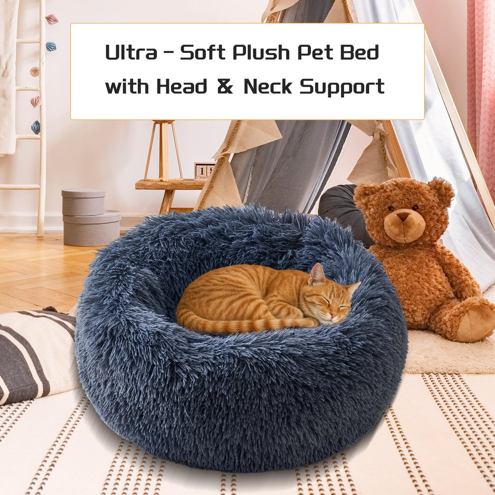 SUVAMJAM Comfort Donut Bed cloud-like fill for cushioned rest.