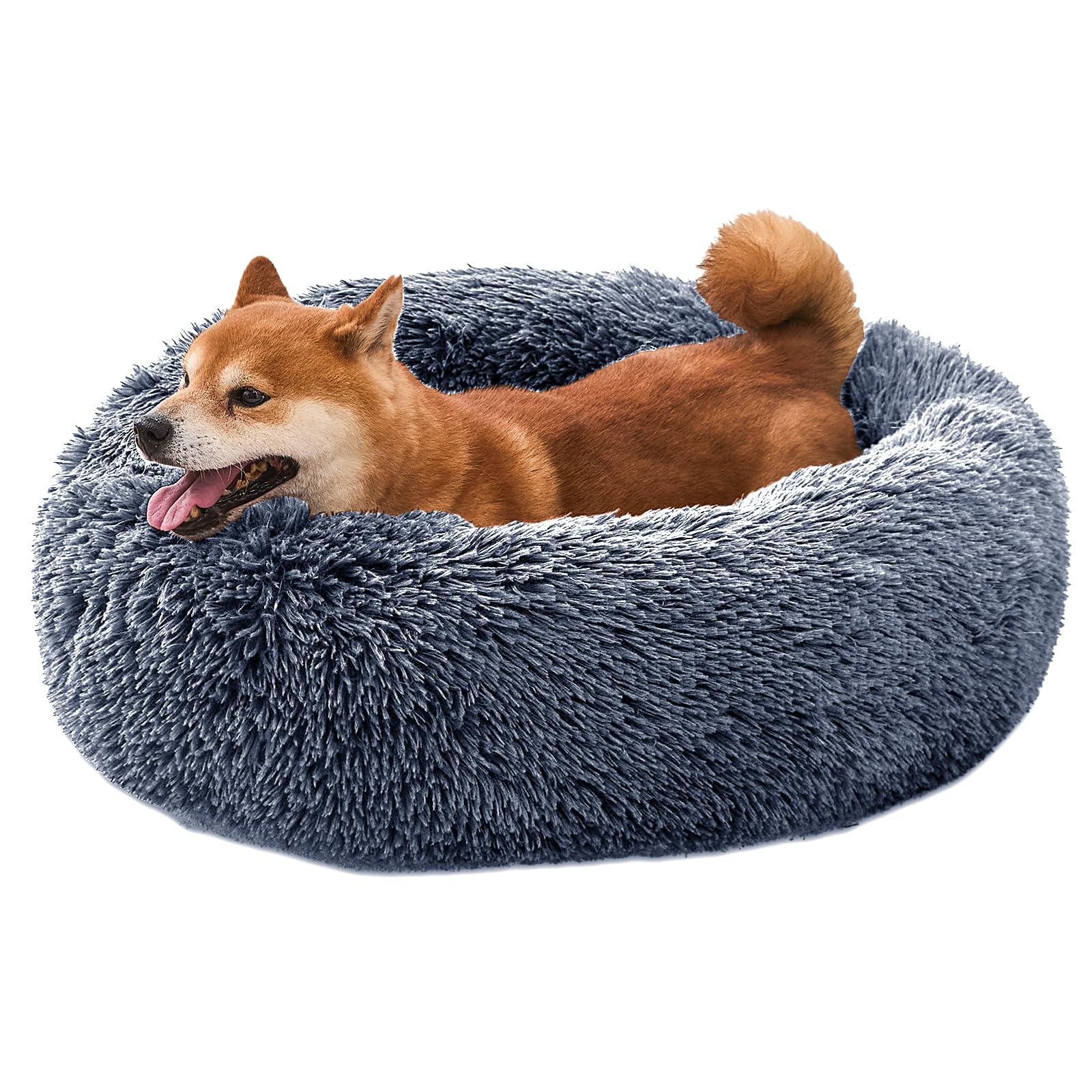 SUVAMJAM Comfort Donut Bed ultra-soft fabric for cozy naps.