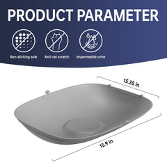 SUW leakproof-silicone-pad-closeup highlights durable, easy-to-clean litter mat.