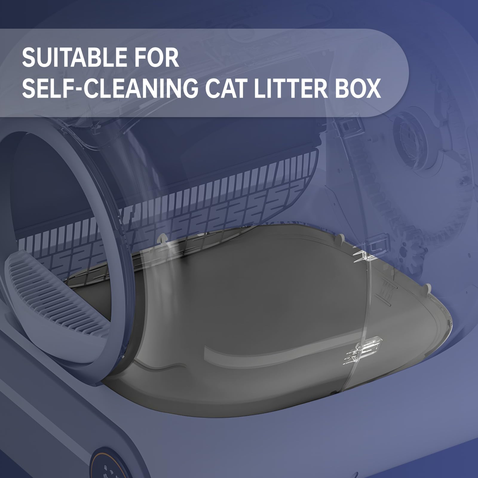 SUW self-cleaning-robot-litter-box-installation demonstrates quick setup steps.