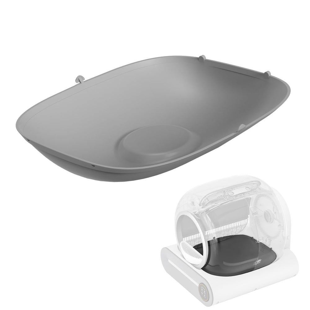 SUW silicone-litter-mat-grey close-up showing leakproof and easy-clean design.