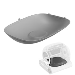 SUW silicone-litter-mat-grey close-up showing leakproof and easy-clean design.