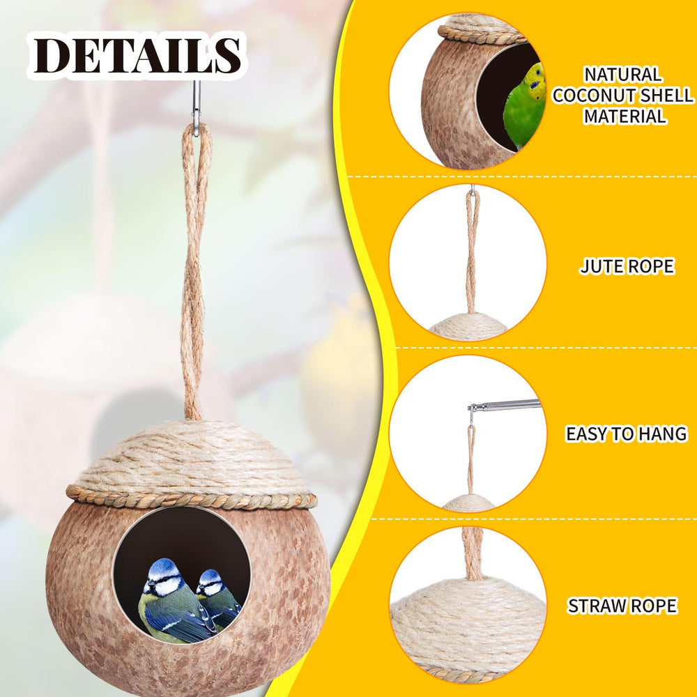 Suzile natural coconut fiber material provides safe, nature-inspired nesting.