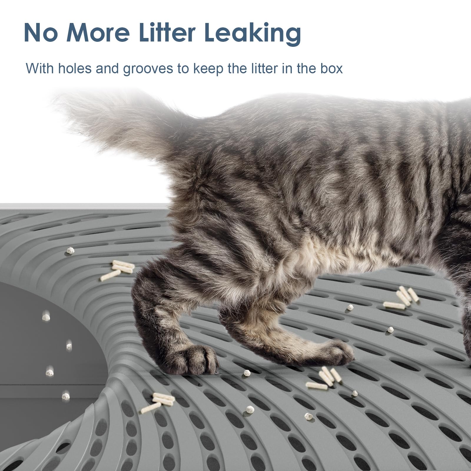 Suzzipaws activated-carbon pads inside litterbox reduce room odors