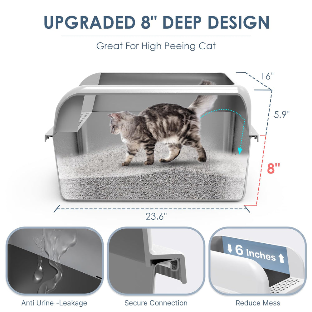 Suzzipaws lid-on design helps keep odors contained for a cleaner room.