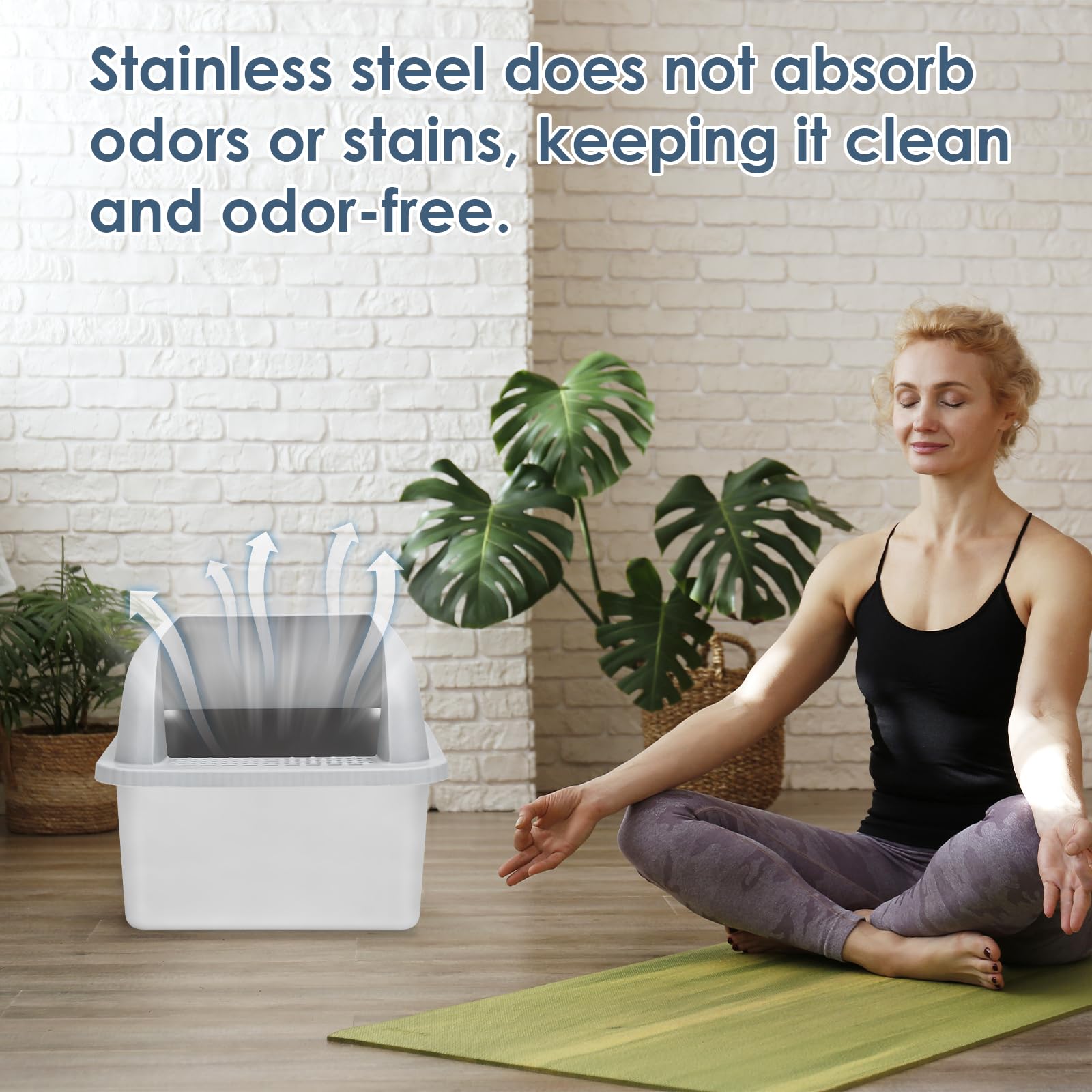 Suzzipaws nonstick stainless steel surface cleans easily.