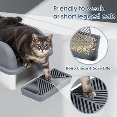 Suzzipaws odor-resistant surface keeps odors at bay with easy wipe-down.