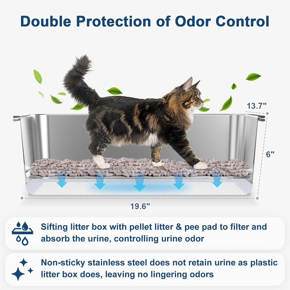 Suzzzipaws pine-pellets-friendly box supports low-dust litter and cleaner paws.