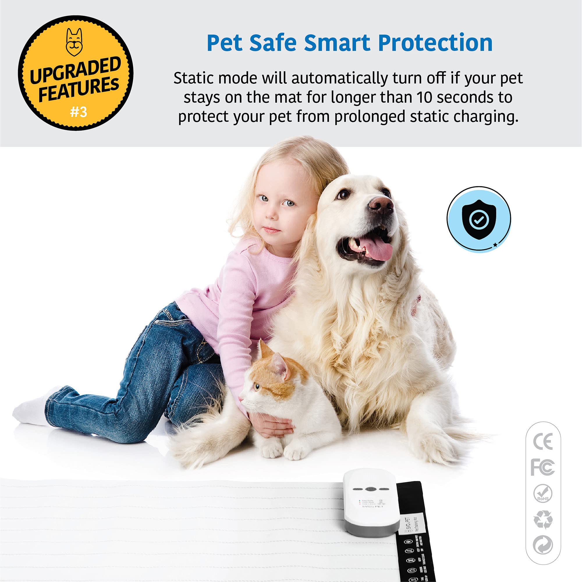SVD.PET extended standby battery up to 90 days for low-maintenance use.
