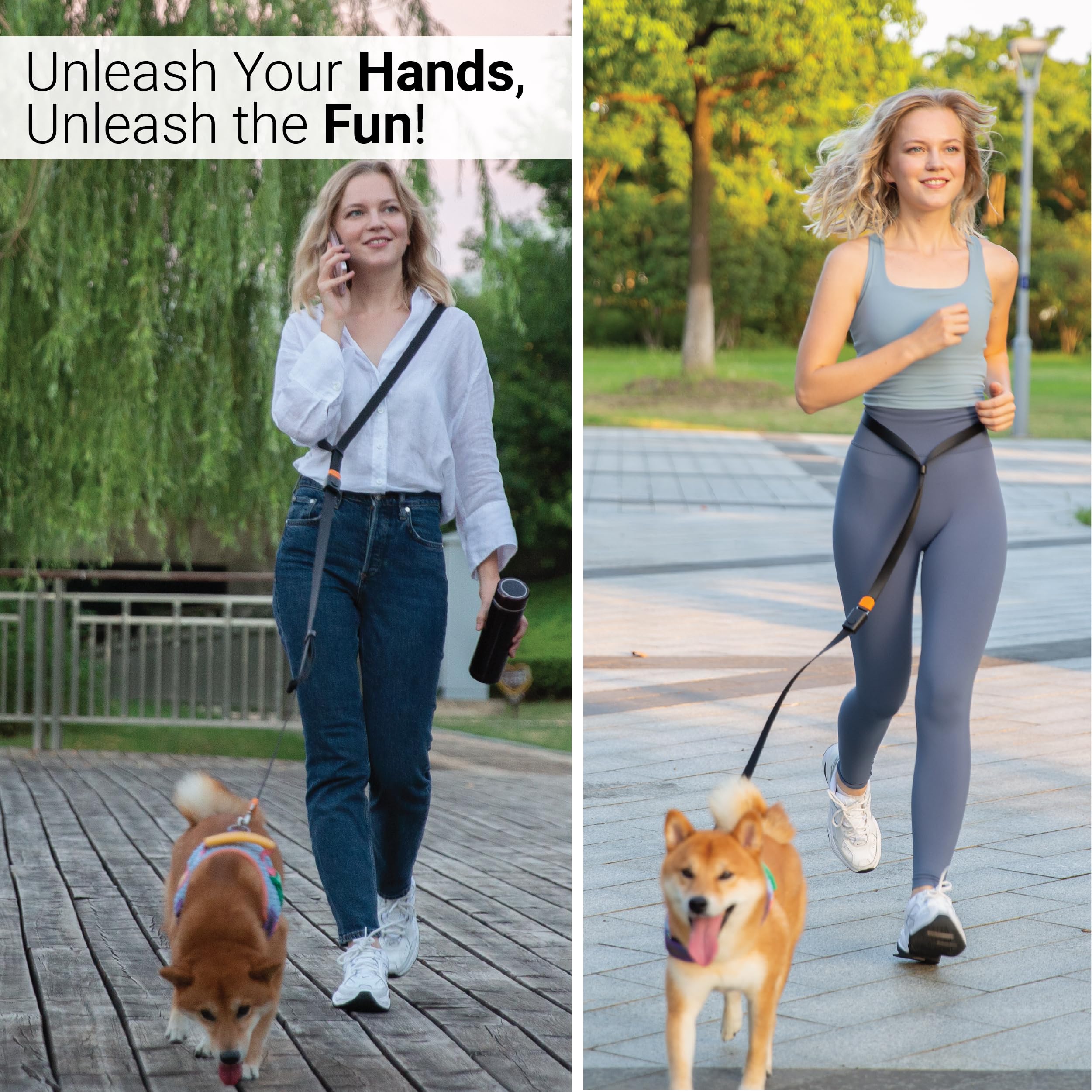 SVD.PET 4-in-1 durable nylon leash with 360° clasp for lasting security.