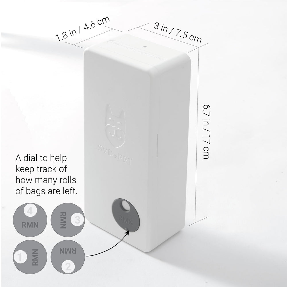 SVD.PET dispenser stores up to four rolls for ongoing refills