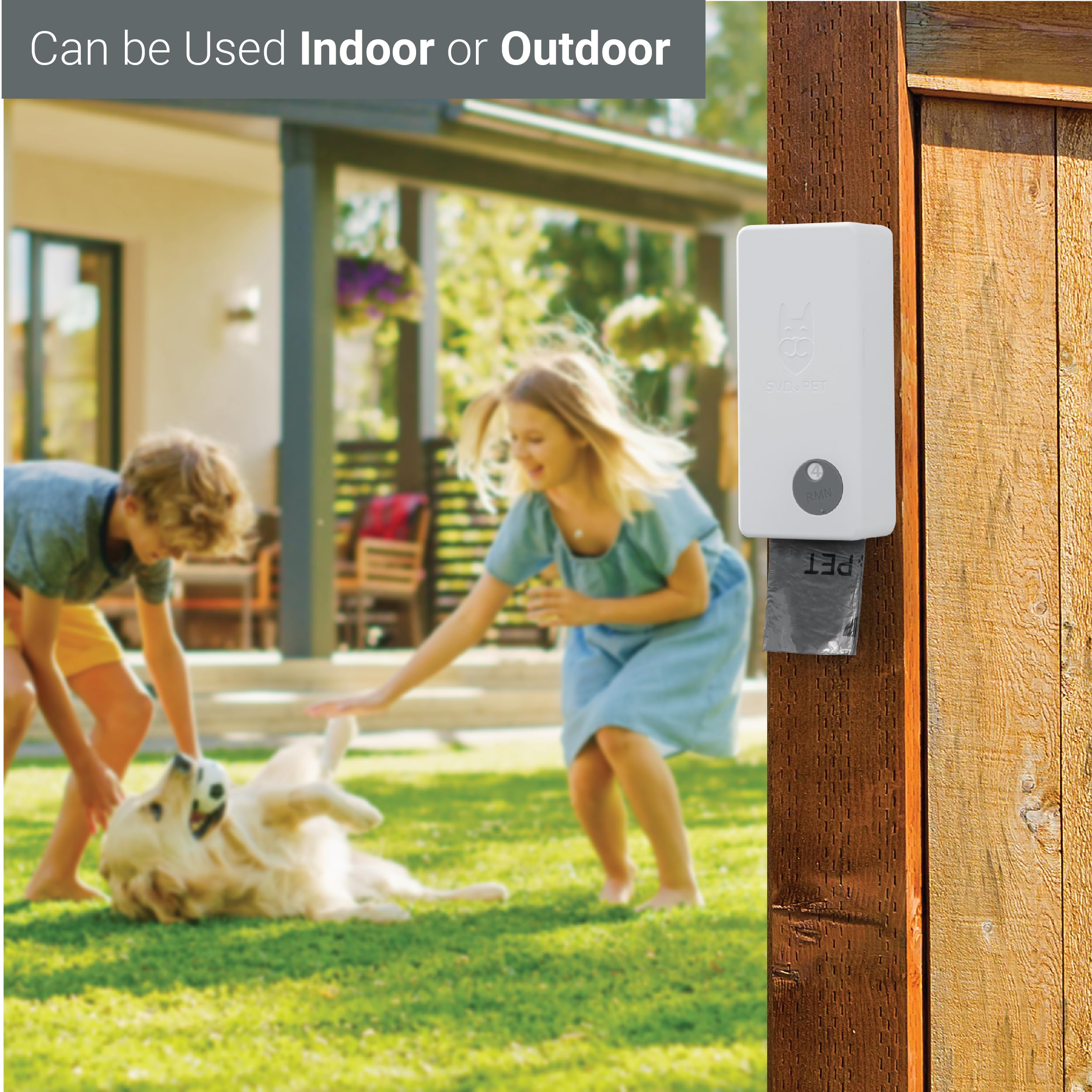 SVD.PET dog poop bag dispenser magnetic lid for easy one handed access