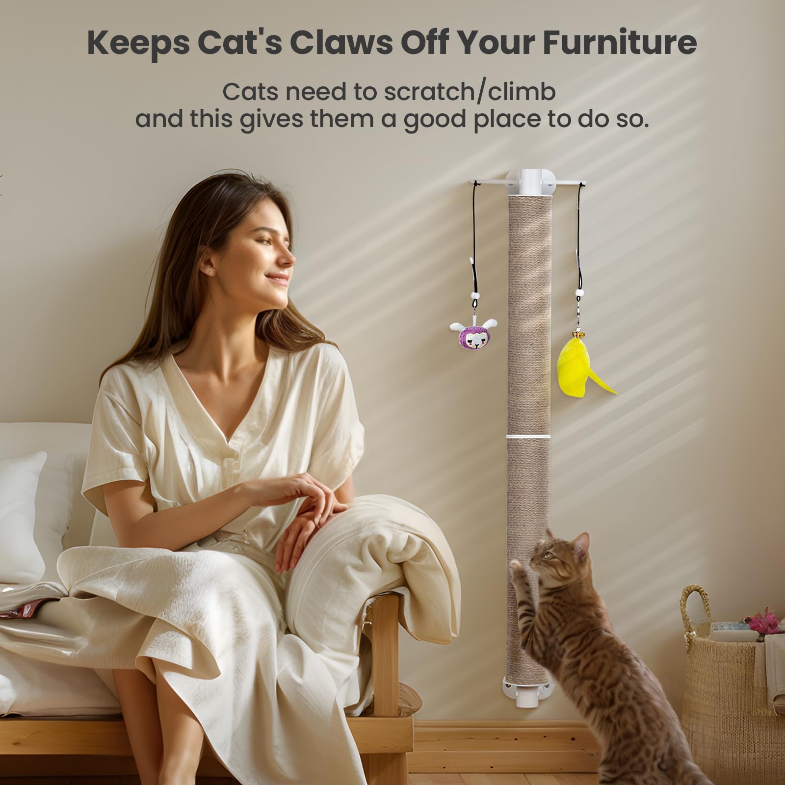 SVD.PET replaceable jute post extends life and simplifies maintenance.