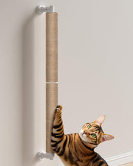 SVD.PET wall-mounted scratching post 37.5-inch tall for large cats and furniture protection.