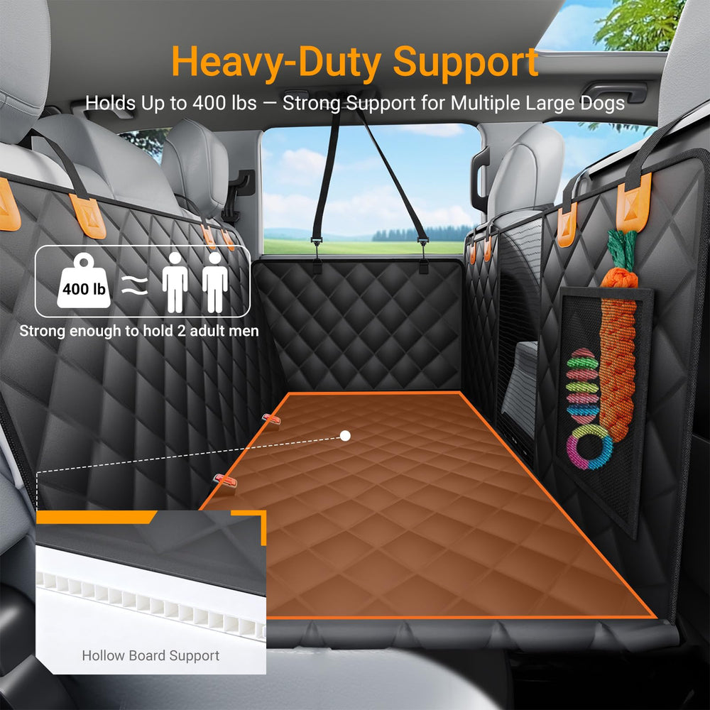 SW PRODUCTS dog car hammock with mesh window helps pets see you during travel