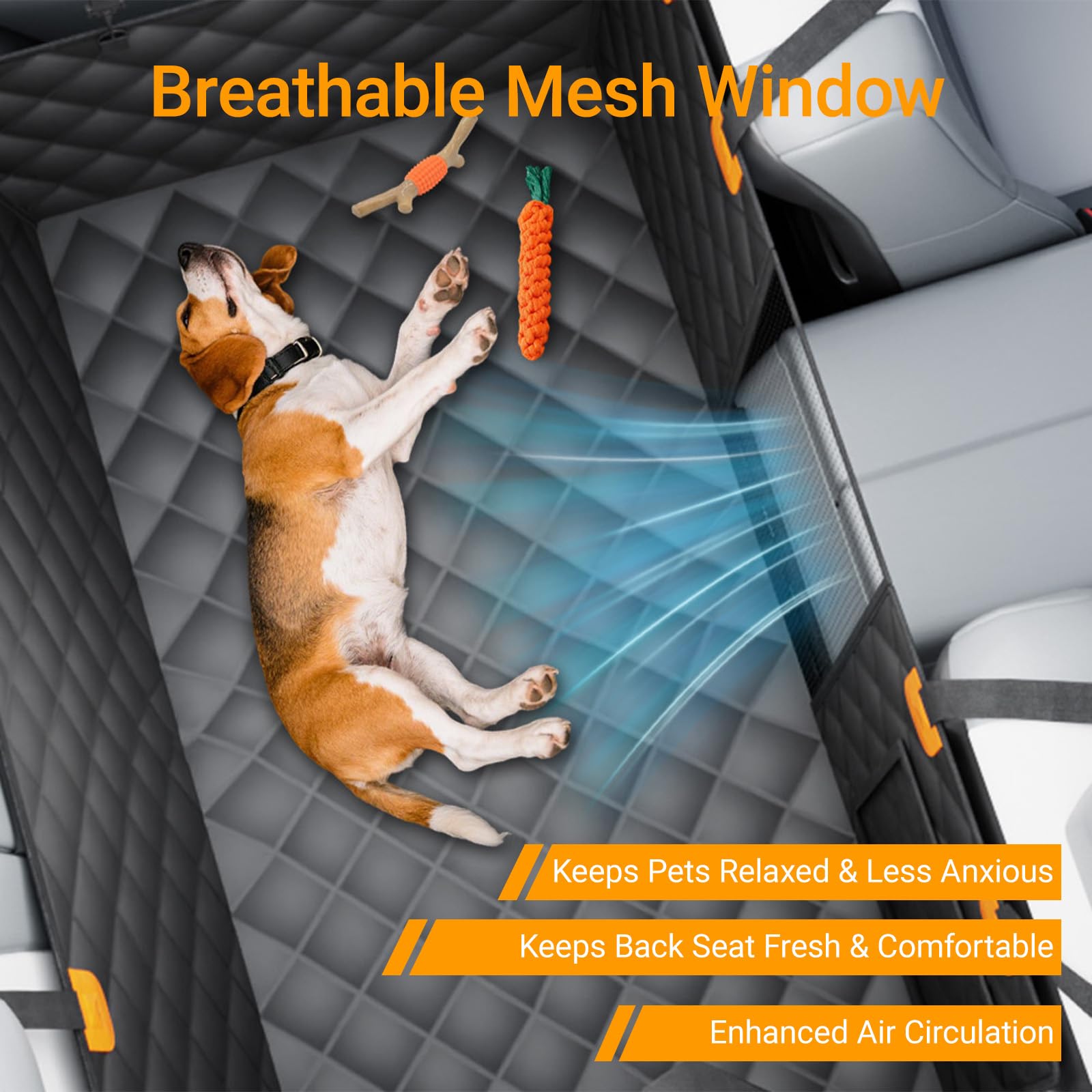 SW PRODUCTS waterproof seven-layer system protects seats from fur and spills