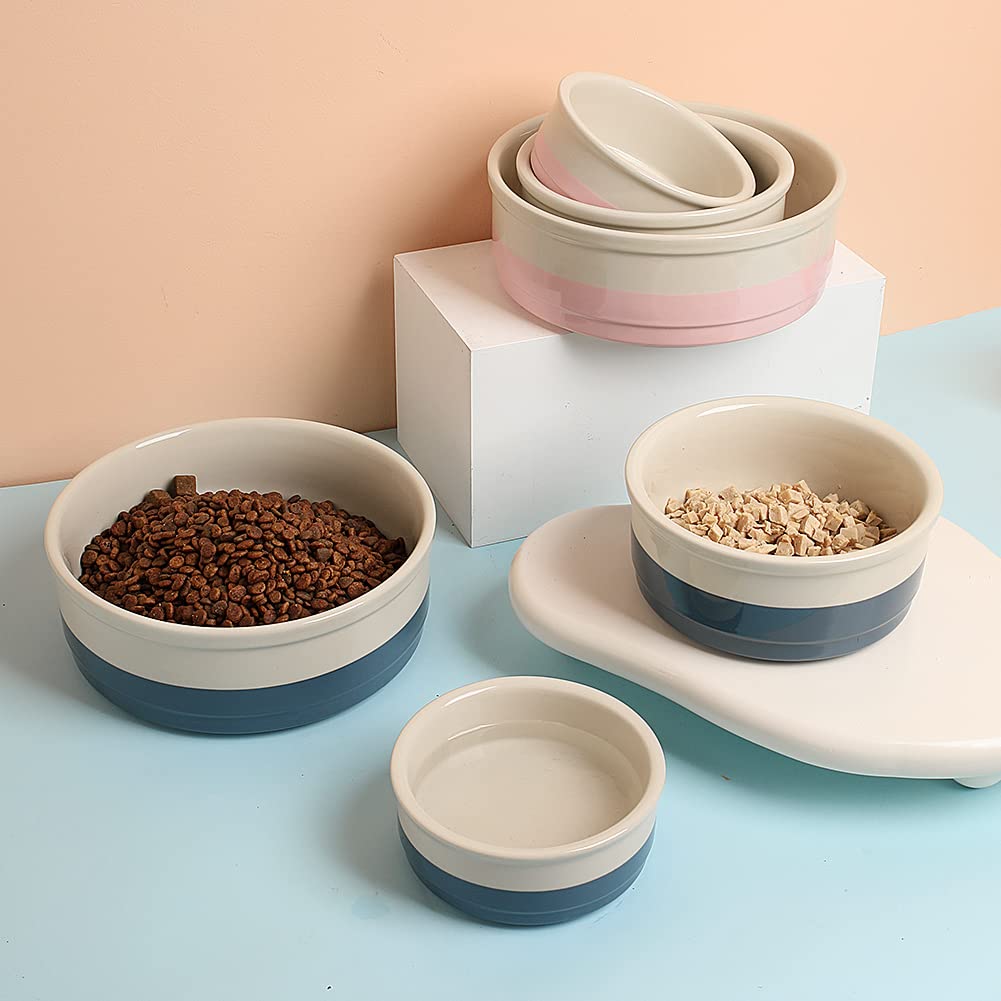 Sweejar porcelain dish for large dogs and cats features a smooth glaze for easy care.