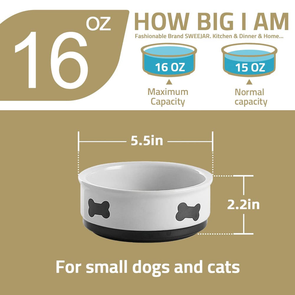 Sweejar medium-dog 35oz bowl ideal for daily meals and routine feeding.