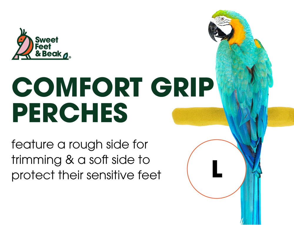Sweet Feet and Beak pedicure perch side texture highlights grip for nails