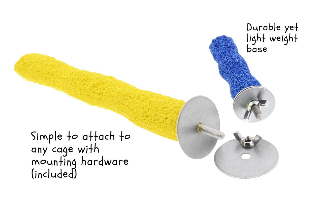 Sweet Feet and Beak green perch color complements diverse cage interiors while encouraging use.