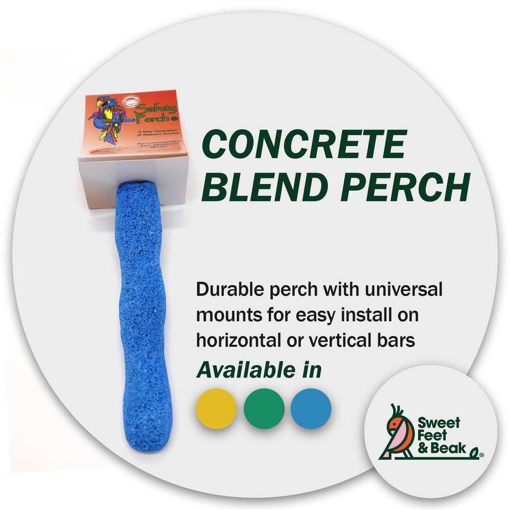 Sweet Feet & Beak 6.5-inch green perch adds safe color option for enrichment