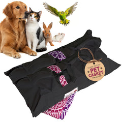 Sweet Goodbye Cocoon kit soft cotton layers cradle your pet in gentle comfort.