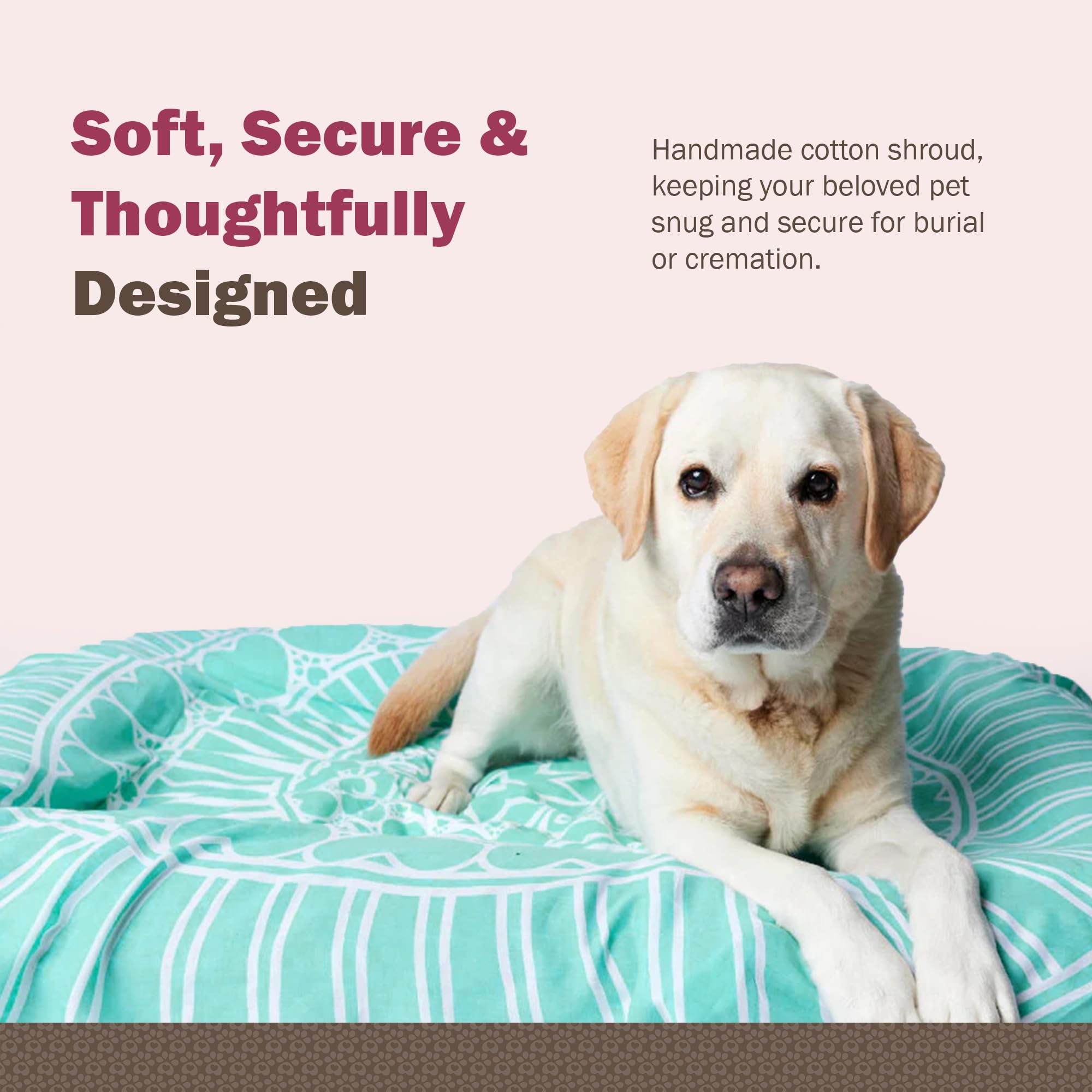 Sweet Goodbye Cocoon size chart helps choose the right fit for your pet
