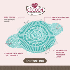 Sweet Goodbye Cocoon soft cotton shroud wrapped pet for gentle farewell