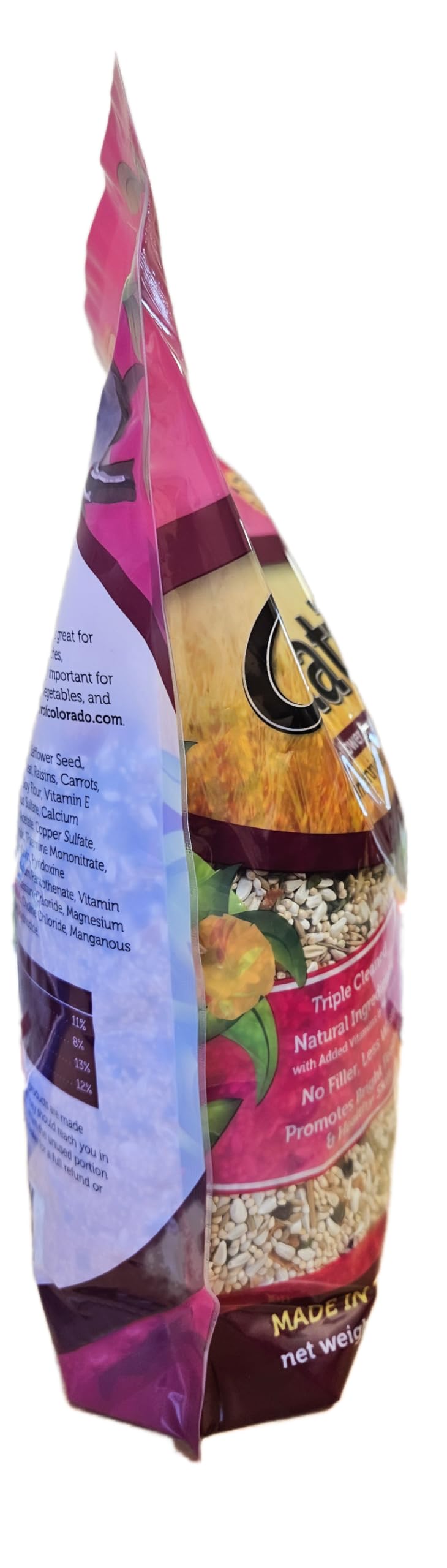 Sweet Harvest seed mix jar sealed to preserve freshness.