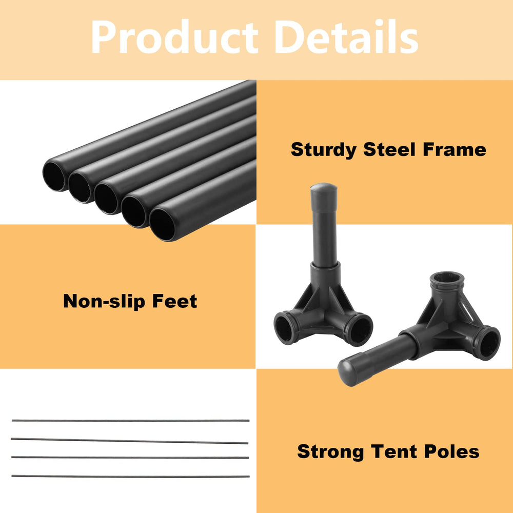 SweetBin detachable canopy shows quick setup for sunny adventures.