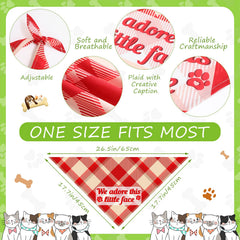 Sweetude adjustable dog bandanas size offers flexible fit for small to medium pets.