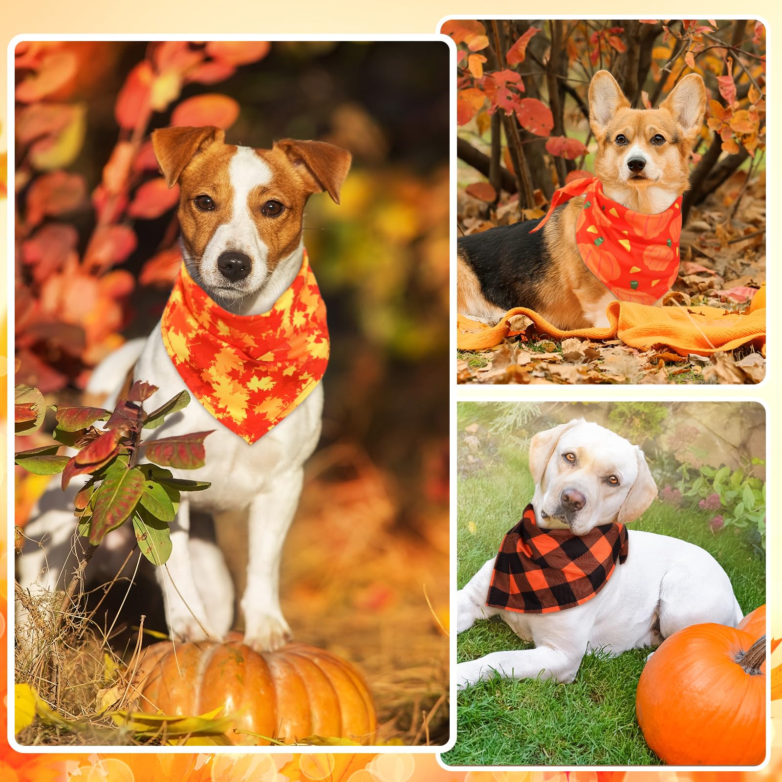 Sweetude adjustable-size dog bandana fits most dogs for easy styling