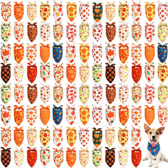 Sweetude fall dog bandanas bulk pack with assorted patterns for festive photoshoots