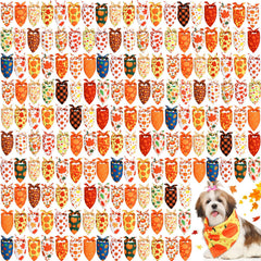Sweetude fall dog bandana with pumpkin pattern for festive photos and outfits