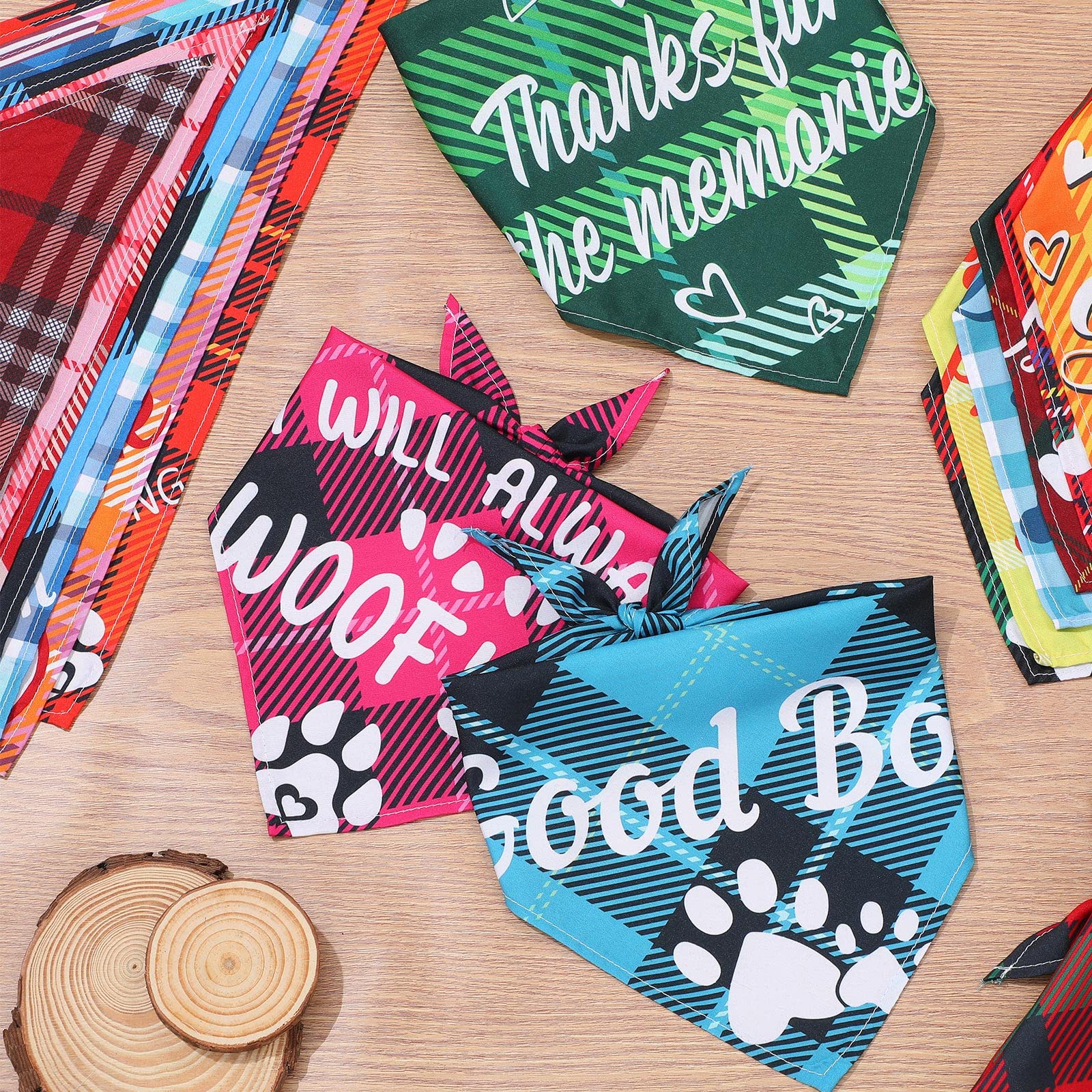 Sweetude washable pet bandanas simplify care between adventures and events.