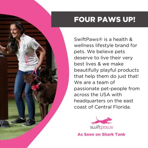 Swift Paws CHASE! 250 feet of line and three pulleys enable a customizable obstacle course.