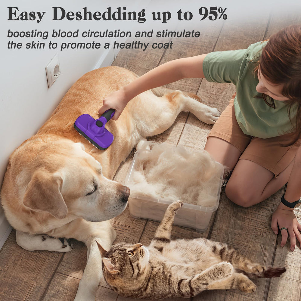 Swihauk easy-deshedding bottom simplifies cleaning after brushing