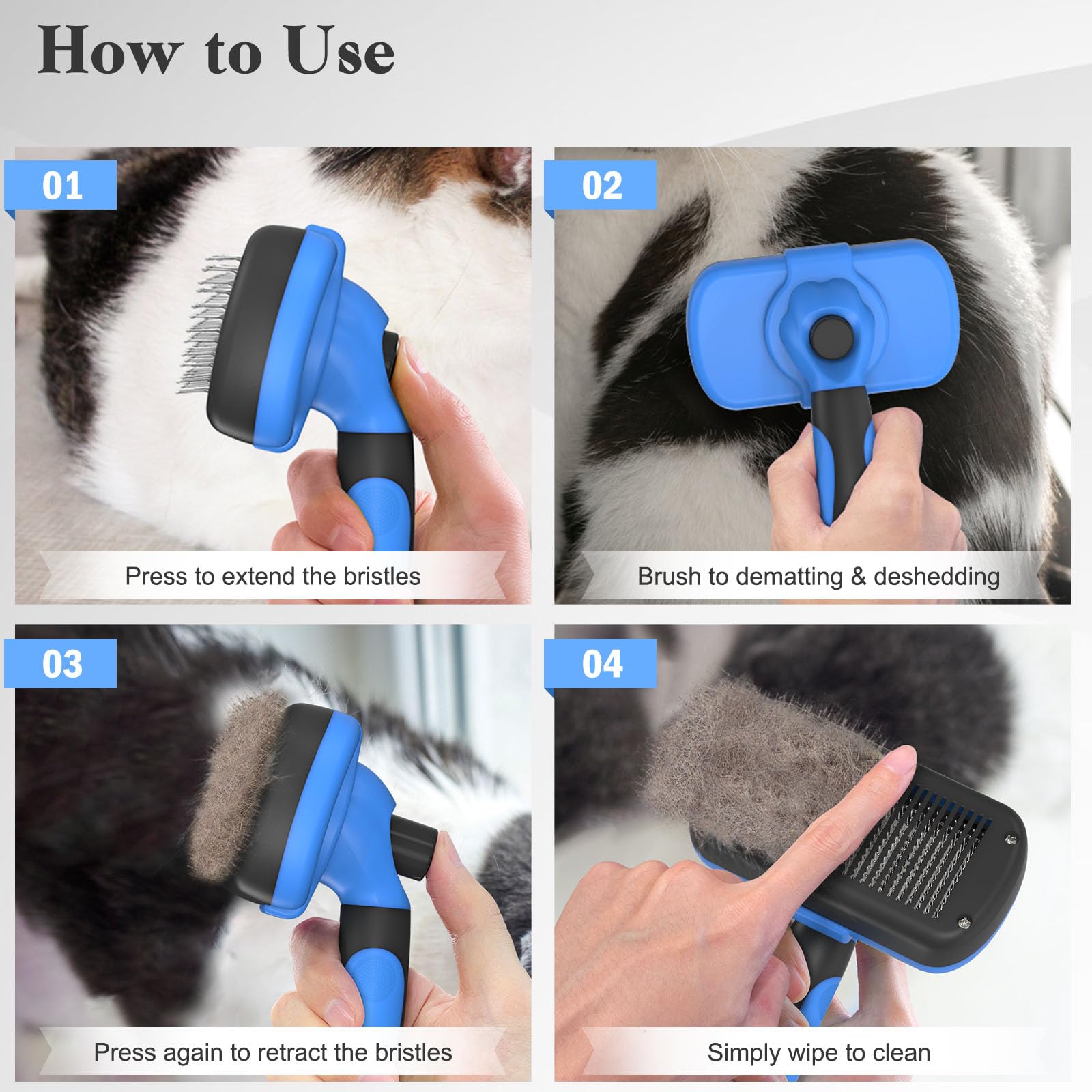 Swihauk effective fur removal for active pets with fluffy coats