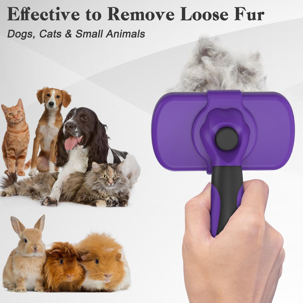 Swihauk removes loose fur from dogs and cats with long or short coats