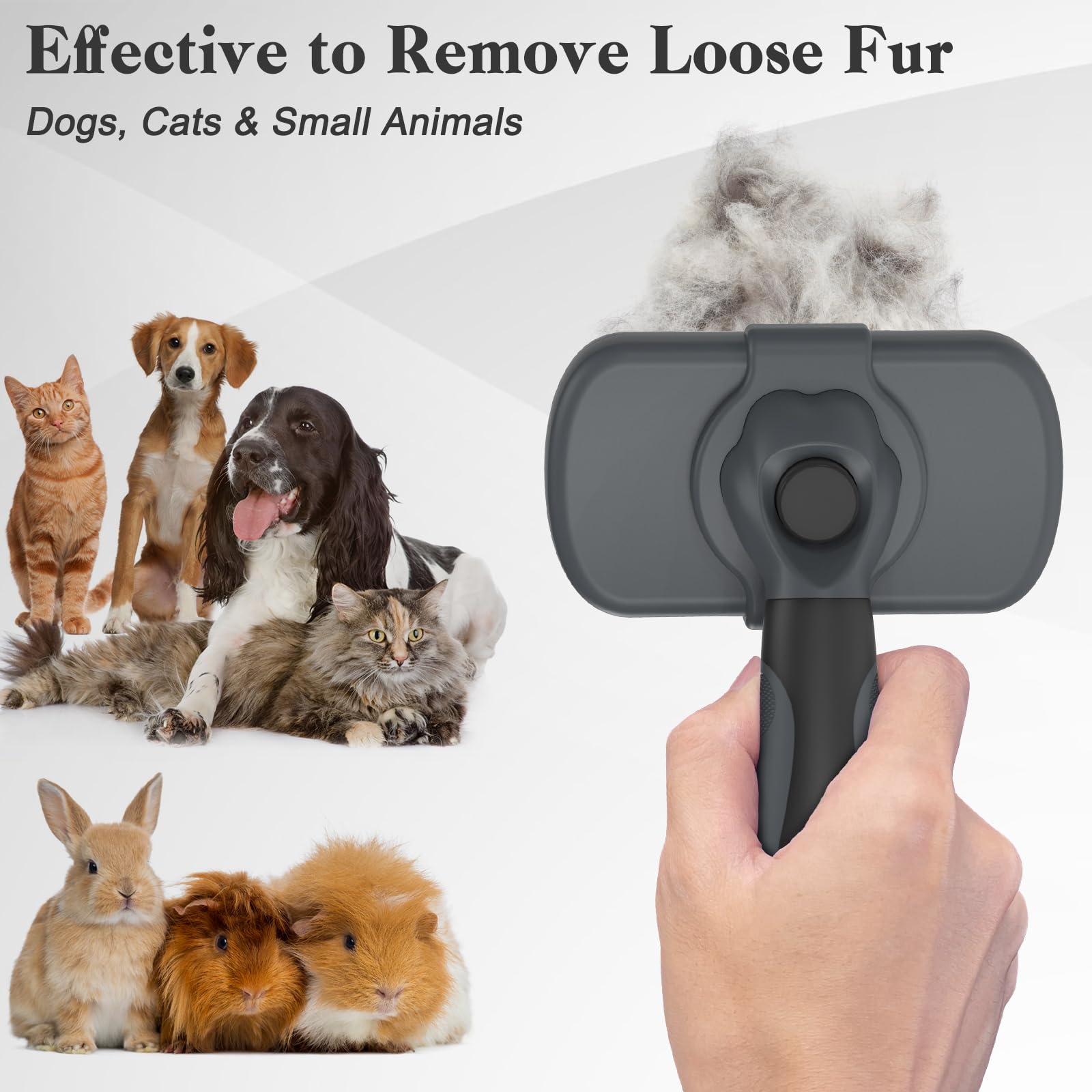 Compact design of Swihauk slicker brush for easy storage and travel