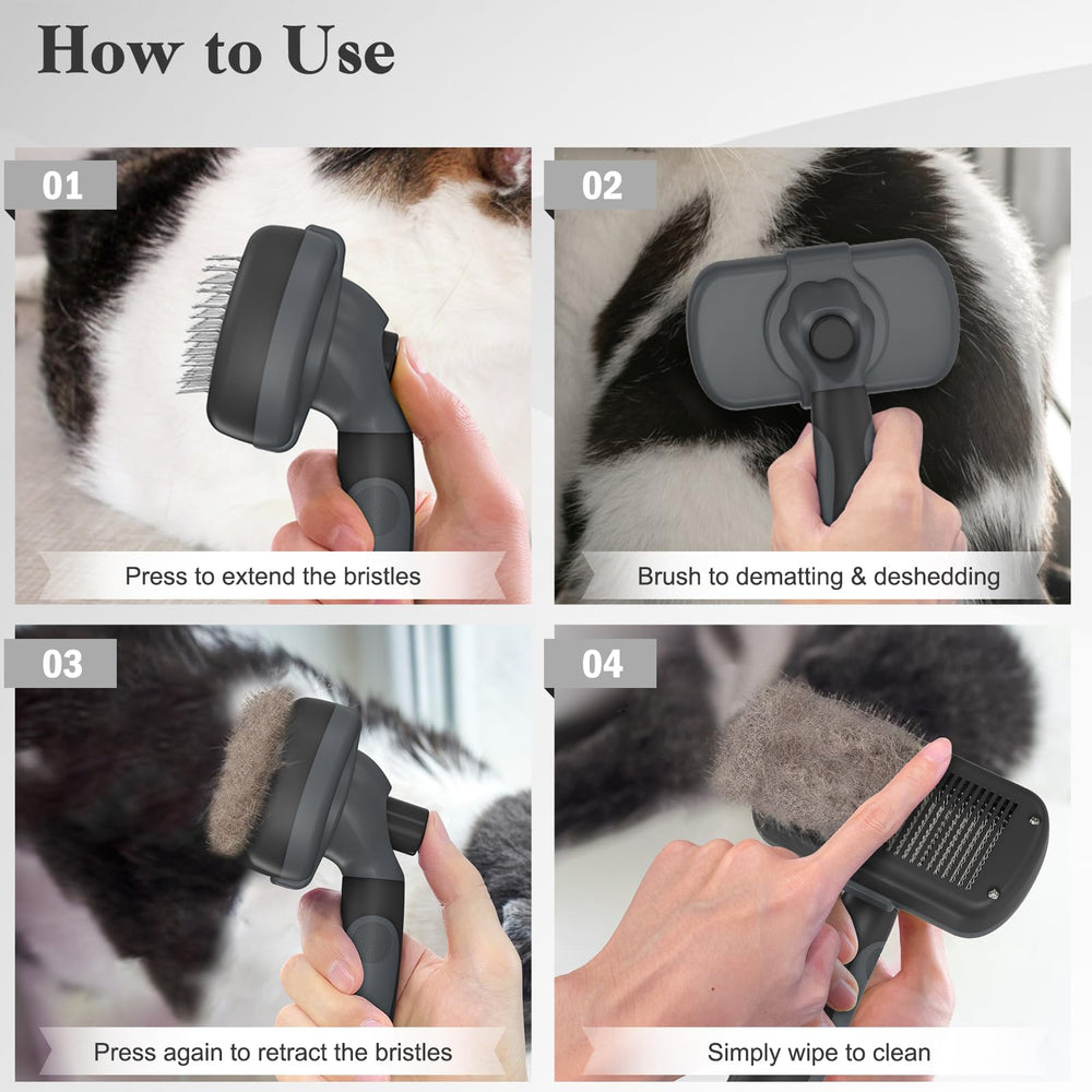 Swihauk slicker brush suitable for puppies, cats, and dogs during routine grooming