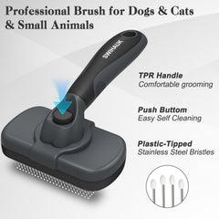 Swihauk brush soft head bristles for gentle grooming