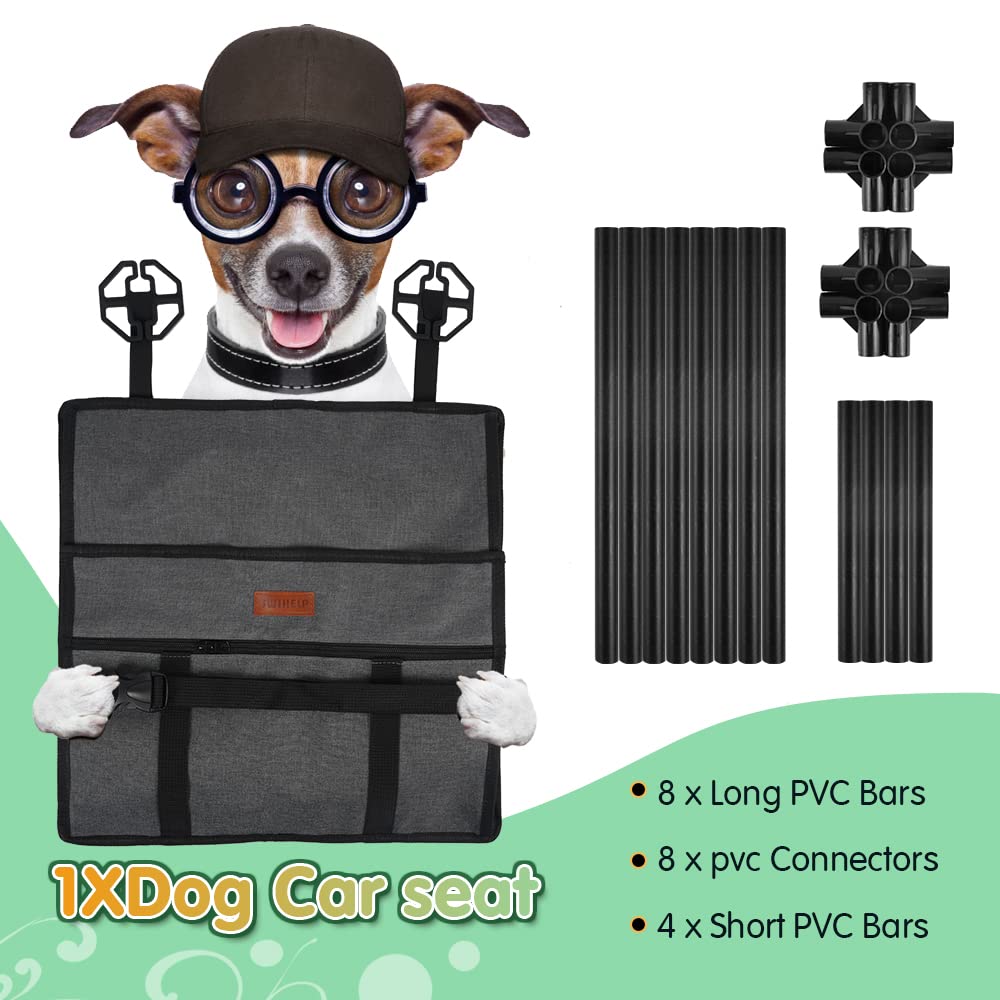 SWIHELP booster seat demonstrates adjustable straps for secure installation.