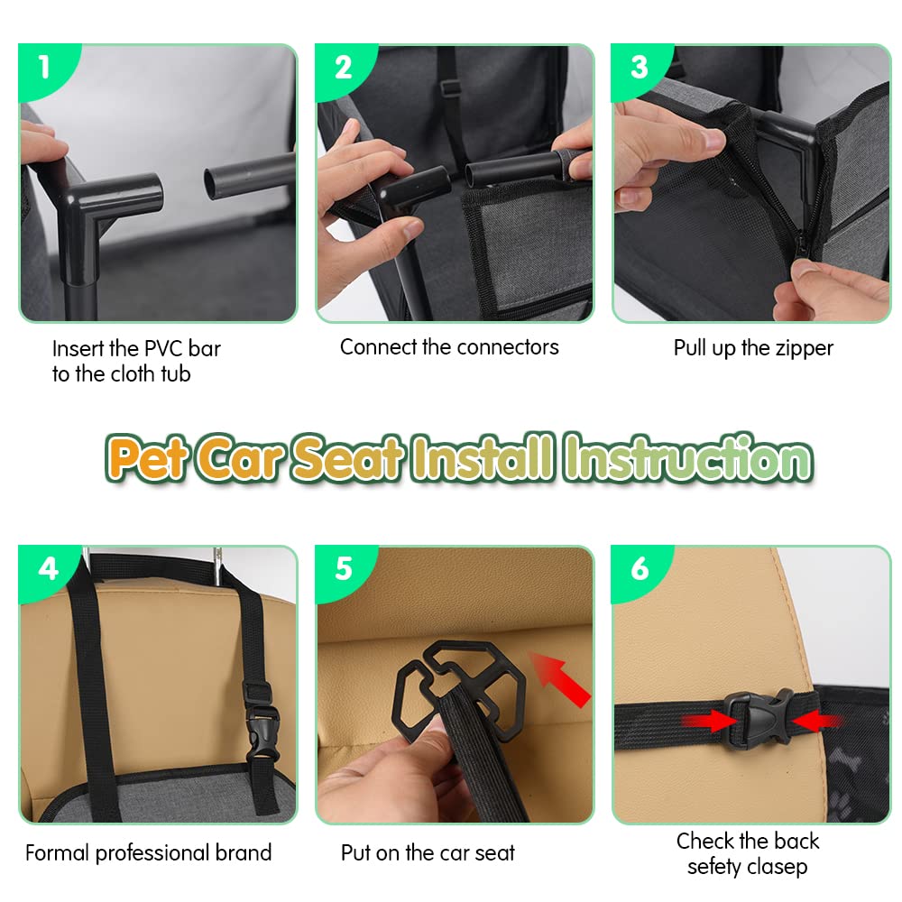 SWIHELP easy-clean mat protects car seat from spills and dirt.