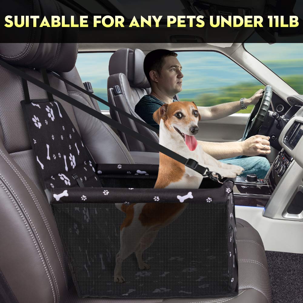 SWIHELP dog car seat foldable design shows compact storage when not in use