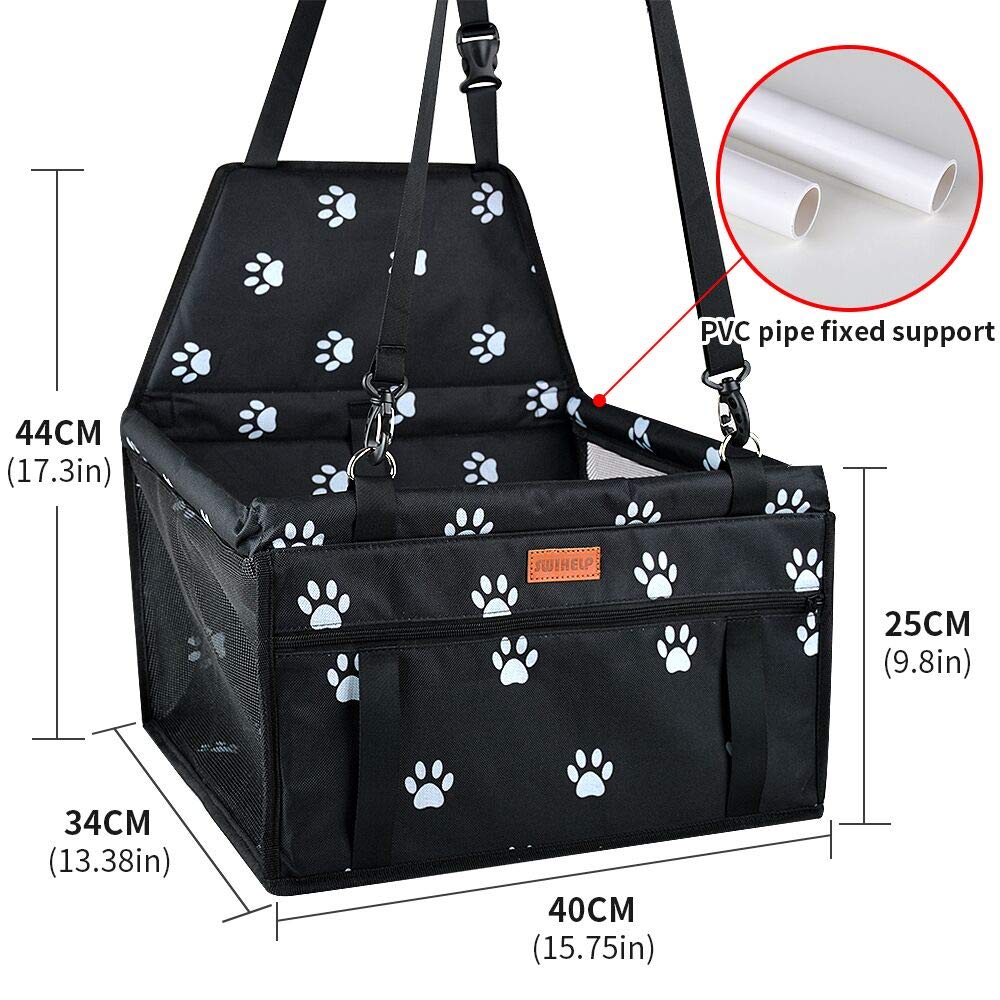 SWIHELP dog car seat folded for compact storage and quick setup.