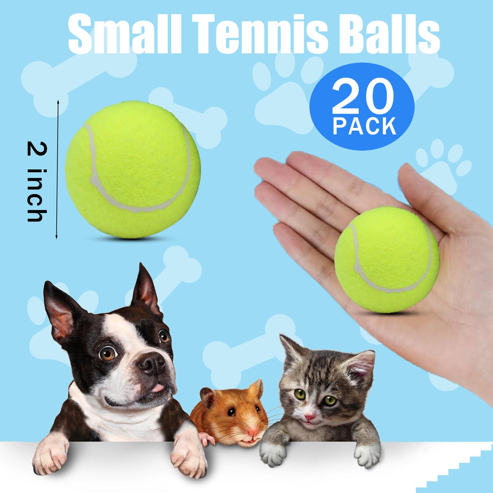 Swingers dog tennis ball with durable rubber for chewers.