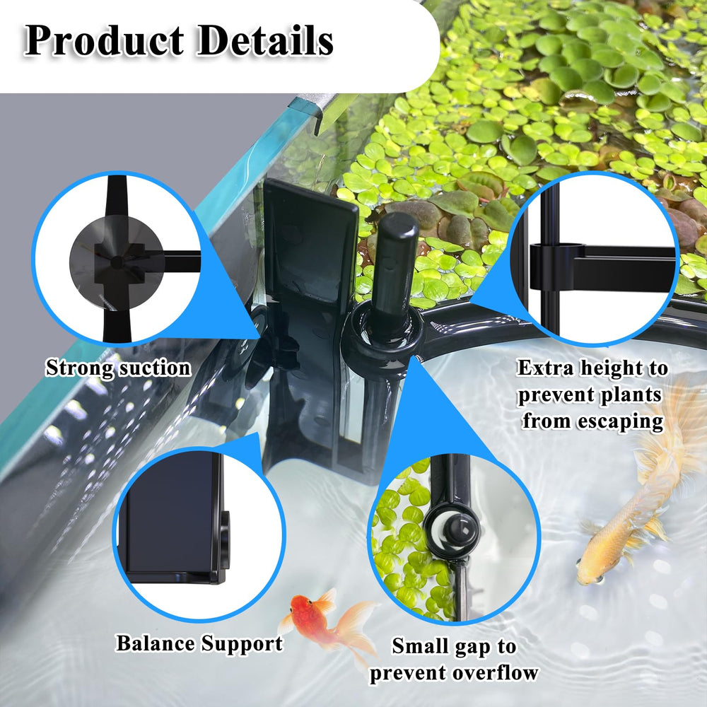 Switior corral auto-height adjusts with water level to protect floating plants.