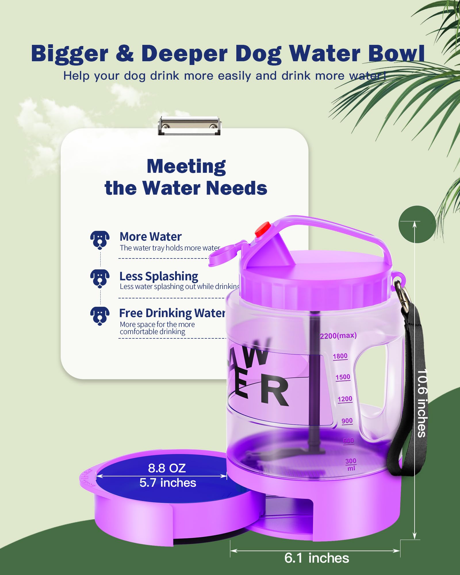 SwSun bottle shows clear capacity markings to track water usage