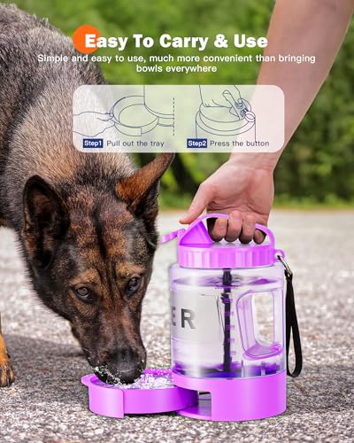 SwSun collapsible bowl extends for easier drinking on the go